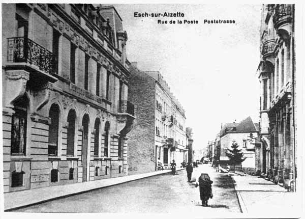 Alzette rue de 1909 02 batiment de la poste